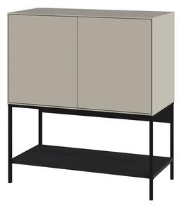 Czarno-kremowa szafka 80x90x40 cm Amira – Marckeric