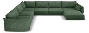 Ciemnozielony narożnik (lewostronny) Vanda – Mazzini Sofas