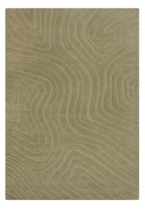 Wełniany dywan tkany ręcznie w kolorze khaki 200x290 cm Mesmerise Sage – Flair Rugs