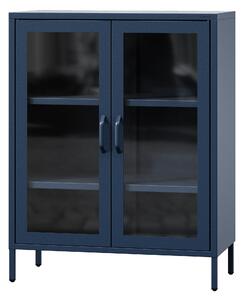 Niska witryna GINA, 800 x 1015 x 400 mm, Modern: granatowa