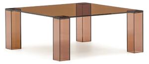 Brązowy szklany stolik 85x85 cm Adularia – Kave Home