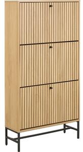 Uchylna szafka na buty w dekorze dębu w naturalnym kolorze 72x140x25 cm Albany – Actona