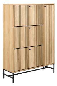Uchylna szafka na buty w dekorze dębu w naturalnym kolorze 99x140x35 cm Albany – Actona