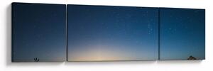 Obraz - Nocne niebo nad drogą (170x50 cm)