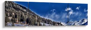 Obraz - Górskie miasteczko (170x50 cm)
