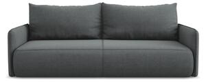 Szara rozkładana/ze schowkiem sofa 216 cm Nanea – Makamii