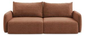Ceglasta rozkładana/ze schowkiem sofa 238 cm Kalena – Makamii