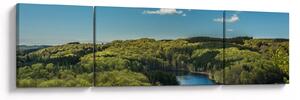 Obraz - Jezioro w lesie (170x50 cm)