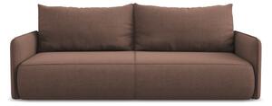 Różowa rozkładana/ze schowkiem sofa 216 cm Nanea – Makamii