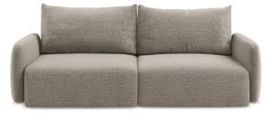 Beżowa rozkładana/ze schowkiem sofa 238 cm Kalena – Makamii