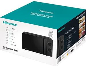 Kuchenka mikrofalowa HISENSE H20MOBP1HI 700W średnica 24.5 cm pojemność 20L Technologia Inwerterowa Czarny