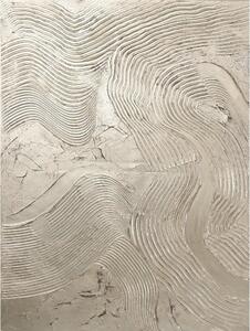 Ręcznie malowany obraz 88x118 cm Metallic Silver – Malerifabrikken