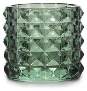 Szklany świecznik MALAGA zielony - różne rozmiary Wielkość: S