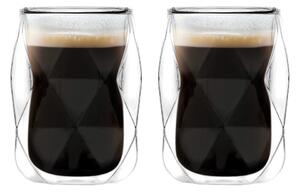 Kubki na espresso z podwójną ścianką zestaw 2 szt. 100 ml Geo – Vialli Design