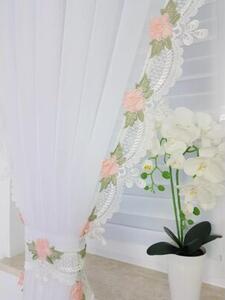Elegancka Firana z Woalu z GipiurÄ - Klasyczna, Stylowa, i Funkcjonalna!