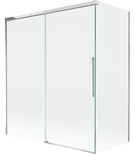 Mexen Rox parawan nawannowy 2-skrzydłowy rozsuwany 140 + 70 x 150 cm, transparent, chrom - 8C9-140-070-01-00