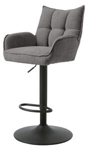 Szare hokery z regulowaną wysokością zestaw 2 szt. Marilla – Unique Furniture