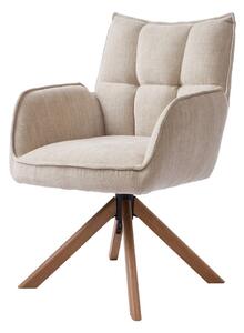 Kremowe tapicerowane fotele jadalniane zestaw 2 szt. Marilla – Unique Furniture