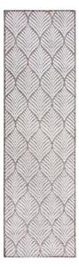 Dywan odpowiedni na zewnątrz w kolorze kości słoniowej 66x230 cm Elm Leaf – Flair Rugs
