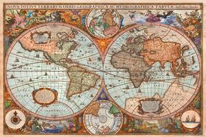 Plakat, Obraz Historical Antique World Map, (91.5 x 61 cm)