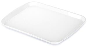 Taca do serwowania plastikowa biała 35,5x27 cm