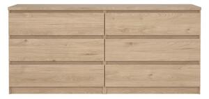 Komoda w dekorze dębu w naturalnym kolorze 154x70x50 cm Naia – Tvilum