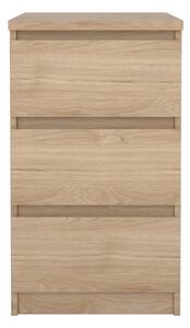Komoda w dekorze dębu w naturalnym kolorze 40x70x50 cm Naia – Tvilum