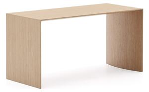 Stolik w dekorze dębu w jasnym naturalnym kolorze 45x90 cm Litto – Kave Home