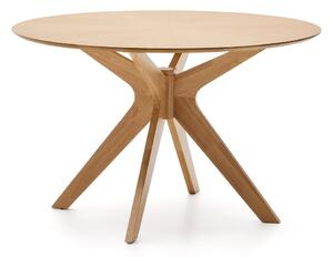 Okrągły stół z blatem w dekorze dębu ø 120 cm Naanim – Kave Home