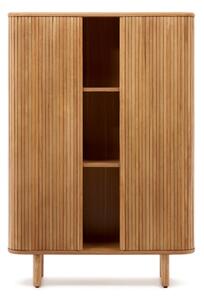 Szafka w dekorze jesionu z drzwiami przesuwnymi w naturalnym kolorze 110x160x40 cm Mailen – Kave Home