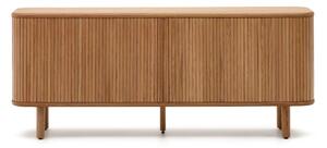 Komoda w dekorze jesionu z drzwiami przesuwnymi w naturalnym kolorze 180x75,5x40 cm Mailen – Kave Home