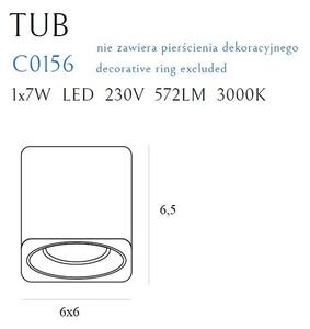 Lampa Sufitowa Tub Kwadrat C0156 Maxlight