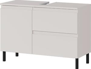 Kremowa niska szafka pod umywalkę 80x56 cm Salinas – Germania