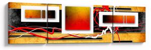 Obraz - Abstrakcja (170x50 cm)