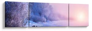 Obraz - Zamarznięta rzeka (170x50 cm)