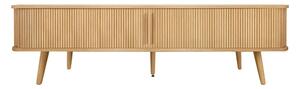 Szafka pod TV w dekorze dębu w naturalnym kolorze 178x50x40 cm Rove – Woodman