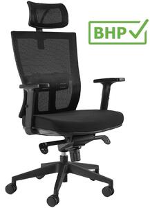 Ergonomiczny fotel obrotowy Link, zgodny z normą BHP