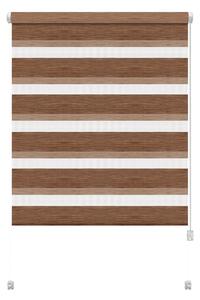 Brązowa roleta dzień i noc 42,5x150 cm Zebra Natur – Gardinia