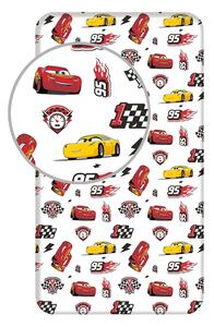 Bawełniane prześcieradło dziecięce z gumką 90x200 cm Cars "McQueen" – Jerry Fabrics