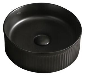 Umywalka nablatowa HYDROSAN LAVA-MTB-RF-370 Okrągły Czarny mat