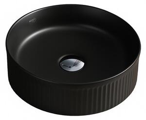 Umywalka nablatowa HYDROSAN LAVA-MTB-RF-370 Okrągły Czarny mat