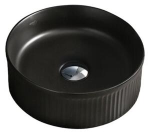 Umywalka nablatowa HYDROSAN LAVA-MTB-RF-370 Okrągły Czarny mat