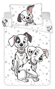 Biała bawełniana pościel dziecięca do łóżeczka 100x135 cm 101 Dalmatians – Jerry Fabrics