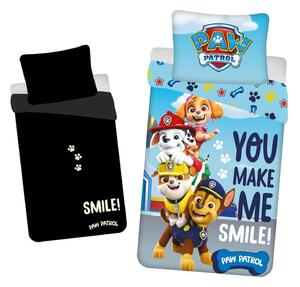 Bawełniana fluorescencyjna pościel dziecięca jednoosobowa 140x200 cm Paw Patrol – Jerry Fabrics