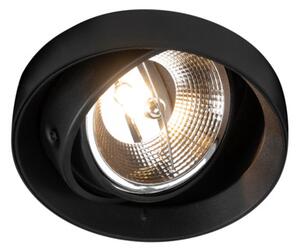 Reflektor podtynkowy czarny ONEON o średnicy 16,6 cm