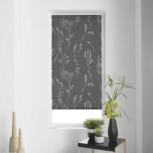Antracytowa tekstylna roleta 45x180 cm Forelista – douceur d'intérieur