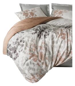 Szarobeżowa pościel dwuosobowa z satyny bawełnianej 240x220 cm Blatt – Mijolnir