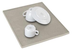 Beżowa gumowa podkładka do naczyń 40x30 cm Maxi – Wenko