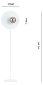 Lampa stojąca podłogowa OSLO LP WHITE/GRAFIT E14 Emibig 1188/LP