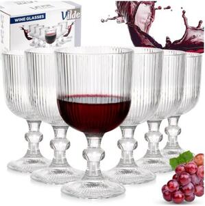 Kieliszki do wina szklane 340 ml 6 szt